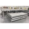 Image 2 : 14 BAYS GREY INDUSTRIAL PALLET RACKING (15) UPRIGHTS 144" X 42" AND (90) SIDE BEAMS