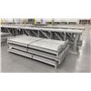 Image 2 : 9 BAYS GREY INDUSTRIAL PALLET RACKING (10) UPRIGHTS 144" X 42" AND (90) SIDE BEAMS