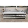 Image 1 : 6 BAYS GREY INDUSTRIAL PALLET RACKING (7) UPRIGHTS 144" X 28" AND (90) SIDE BEAMS