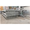 Image 2 : 6 BAYS GREY INDUSTRIAL PALLET RACKING (7) UPRIGHTS 144" X 28" AND (90) SIDE BEAMS