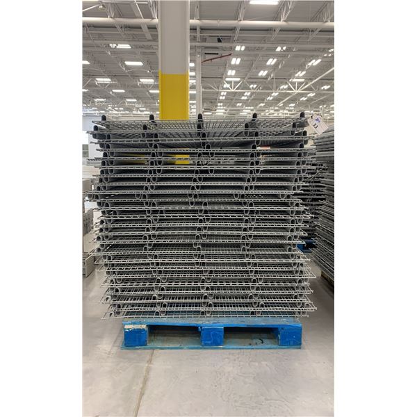 PALLET RACKING WIRE MESH DECKING PANELS 38 1/4" X 47 1/2" (APPROX. 50 PCS.)