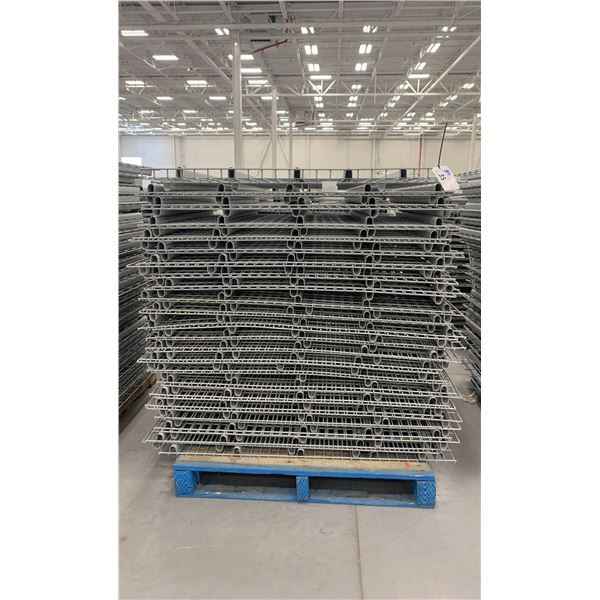 PALLET RACKING WIRE MESH DECKING PANELS 43 1/4" X 44" (APPROX. 50 PCS.)