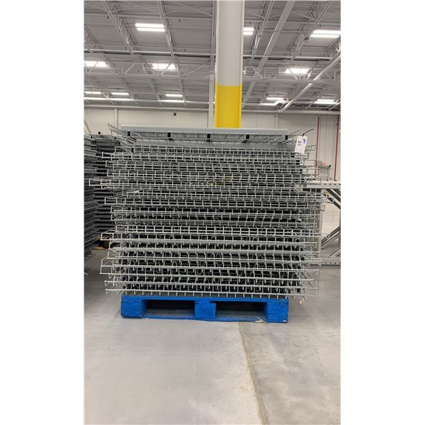 PALLET RACKING WIRE MESH DECKING PANELS 49 1/2" X 47 1/2" (APPROX. 50 PCS.)