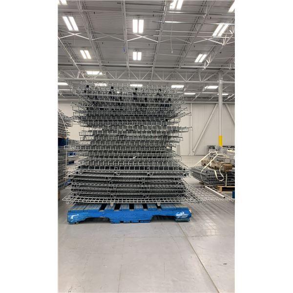 PALLET RACKING WIRE MESH DECKING PANELS MIXED SIZES (APPROX. 50 PCS.)