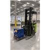 Image 2 : CLARK NPX 17 MATERIAL HANDLING ELECTRIC REACH TRUCK 3300 LBS LOAD CAPACITY W/CHARGER