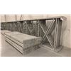 Image 2 : 10 BAYS GREY INDUSTRIAL PALLET RACKING (11) UPRIGHTS 16FT X 6FT AND (60) SIDE BEAMS