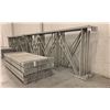 Image 2 : 6 BAYS GREY INDUSTRIAL PALLET RACKING (7) UPRIGHTS 16FT X 6FT AND (60) SIDE BEAMS