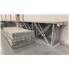 Image 2 : 11 BAYS GREY INDUSTRIAL PALLET RACKING (12) UPRIGHTS 16FT X 4FT AND (60) SIDE BEAMS