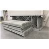 Image 2 : 14 BAYS GREY INDUSTRIAL PALLET RACKING (15) UPRIGHTS 144" X 48" AND (90) SIDE BEAMS