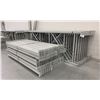 Image 2 : 14 BAYS GREY INDUSTRIAL PALLET RACKING (15) UPRIGHTS 144" X 48" AND (90) SIDE BEAMS