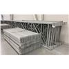 Image 2 : 14 BAYS GREY INDUSTRIAL PALLET RACKING (15) UPRIGHTS 144" X 48" AND (60) SIDE BEAMS