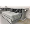 Image 2 : 14 BAYS GREY INDUSTRIAL PALLET RACKING (15) UPRIGHTS 144" X 48" AND (60) SIDE BEAMS