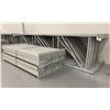 Image 2 : 14 BAYS GREY INDUSTRIAL PALLET RACKING (15) UPRIGHTS 16FT X 4FT AND (60) SIDE BEAMS