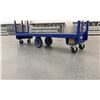 Image 2 : BLUE METAL 6 WHEEL MOBILE MATERIAL STORAGE WORK RACK - APPROX.5FT HIGH X 5FT ACROSS X 1 1/4FT WIDE