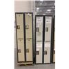 Image 2 : GROUP OF 9 ASSORTED LOCKER ROOM LOCKERS