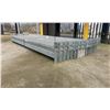 Image 2 : GROUP OF 30 GALVANIZED PALLET RACKING SIDE BEAMS 102" X 3.5"