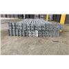 Image 3 : GROUP OF 30 GALVANIZED PALLET RACKING SIDE BEAMS 102" X 3.5"