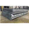 Image 2 : GROUP OF 30 GALVANIZED PALLET RACKING SIDE BEAMS 102" X 3.5"