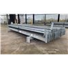 Image 2 : GROUP OF 27 GALVANIZED PALLET RACKING SIDE BEAMS 102" X 3"