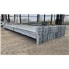 Image 2 : GROUP OF 30 GALVANIZED PALLET RACKING SIDE BEAMS 102" X 2.5"