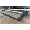 Image 2 : GROUP OF 43 GALVANIZED PALLET RACKING SIDE BEAMS 102" X 3.5"