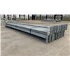 Image 2 : GROUP OF 20 GALVANIZED PALLET RACKING SIDE BEAMS 102" X 2.5"