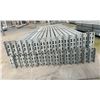 Image 3 : GROUP OF 30 GALVANIZED PALLET RACKING SIDE BEAMS 102" X 5.5"