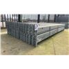 Image 2 : GROUP OF 30 GALVANIZED PALLET RACKING SIDE BEAMS 102" X 5.5"