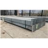 Image 2 : GROUP OF 30 GALVANIZED PALLET RACKING SIDE BEAMS 102" X 5.5"