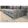 Image 2 : GROUP OF 30 GALVANIZED PALLET RACKING SIDE BEAMS 102" X 5.5"