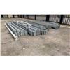 Image 2 : GROUP OF 40 GALVANIZED PALLET RACKING SIDE BEAMS ASSORTED SIZES