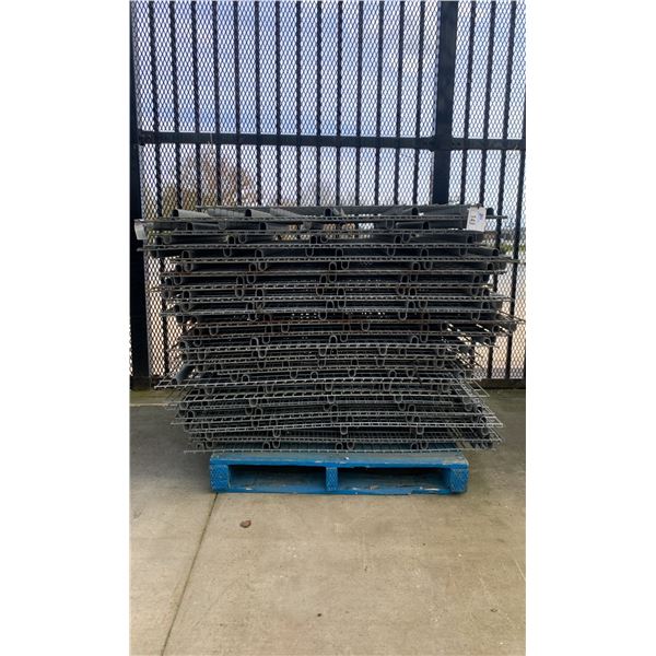 GALVANIZED PALLET RACKING WIRE MESH DECKING PANELS 50" X 38 1/4" (APPROX. 35 PCS.)