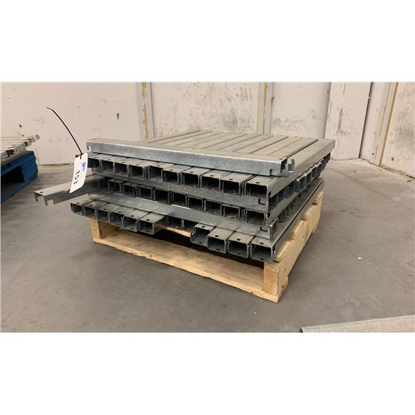 GALVANIZED PALLET RACKING 24" SHELVING SUPPORT BARS (APPROX. 110)