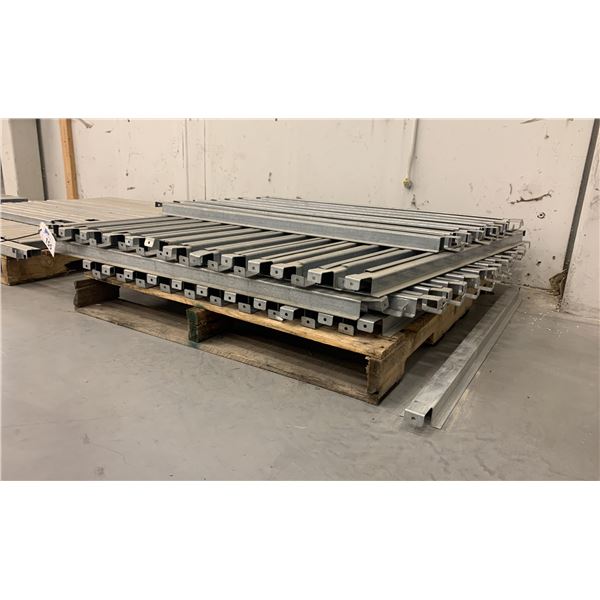 GALVANIZED PALLET RACKING 48" SHELVING SUPPORT BARS (APPROX. 84)