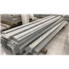 Image 2 : GROUP OF 17 GALVANIZED PALLET RACKING SIDE BEAMS 102" X 5.5"