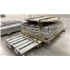 Image 2 : GROUP OF 6 GALVANIZED PALLET RACKING SIDE BEAMS 102" X 5.5",