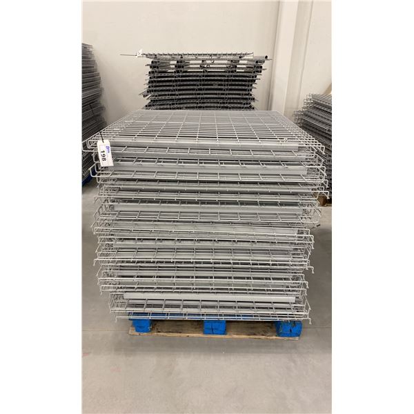 PALLET RACKING WIRE MESH DECKING PANELS 43" X 44" (APPROX. 40 PCS.)