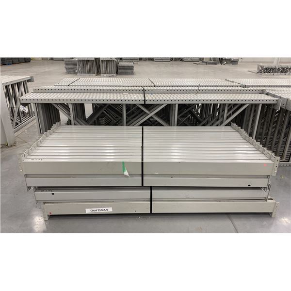 14 BAYS GREY INDUSTRIAL PALLET RACKING (15) UPRIGHTS 144