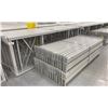 Image 2 : 14 BAYS GREY INDUSTRIAL PALLET RACKING (15) UPRIGHTS 144" X 42" AND (60) SIDE BEAMS