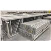 Image 2 : 14 BAYS GREY INDUSTRIAL PALLET RACKING (15) UPRIGHTS 144" X 42" AND (60) SIDE BEAMS