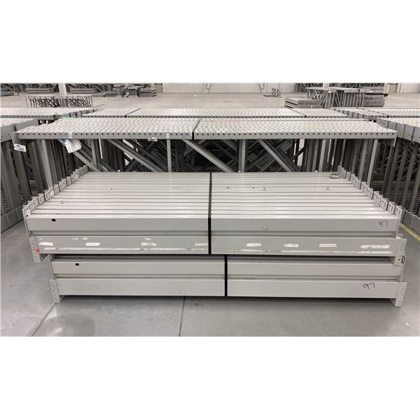 14 BAYS GREY INDUSTRIAL PALLET RACKING (15) UPRIGHTS 144