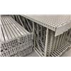 Image 3 : 14 BAYS GREY INDUSTRIAL PALLET RACKING (15) UPRIGHTS 144" X 42" AND (60) SIDE BEAMS