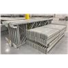 Image 2 : 14 BAYS GREY INDUSTRIAL PALLET RACKING (15) UPRIGHTS 144" X 42" AND (60) SIDE BEAMS