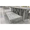 Image 2 : 8 BAYS GREY INDUSTRIAL PALLET RACKING (9) UPRIGHTS 144" X 48" AND (60) SIDE BEAMS