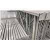 Image 3 : 8 BAYS GREY INDUSTRIAL PALLET RACKING (9) UPRIGHTS 144" X 48" AND (60) SIDE BEAMS