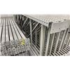 Image 3 : 14 BAYS GREY INDUSTRIAL PALLET RACKING (15) UPRIGHTS 144" X 42" AND (90) SIDE BEAMS