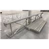 Image 2 : 1 BAYS GREY INDUSTRIAL PALLET RACKING (2) UPRIGHTS 192" X 28" AND (10) SIDE BEAMS