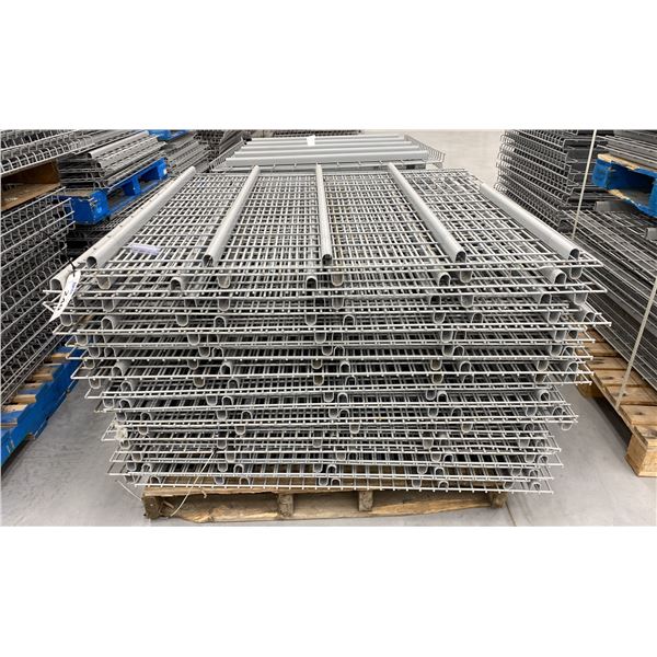 PALLET RACKING WIRE MESH DECKING PANELS 44" X 48" (APPROX. 30 PCS.)