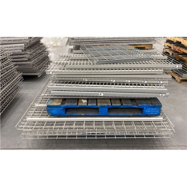 PALLET RACKING WIRE MESH DECKING PANEL ASSORTED SIZES (APPROX. 25 PCS.)