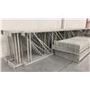 Image 2 : 14 BAYS GREY INDUSTRIAL PALLET RACKING (15) UPRIGHTS 192" X 42" AND (60) SIDE BEAMS